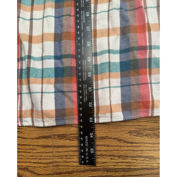 Collectif Plaid Button Up Men's XL Colorful 100% Cotton Single Needle Tailoring - Picture 9 of 10